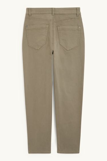Women - Mom jeans - high waist - green