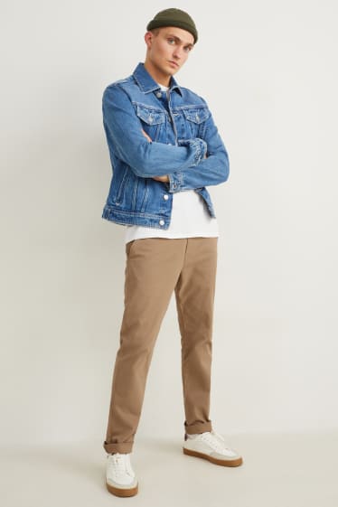 Uomo - Pantaloni chino - regular fit - marrone chiaro