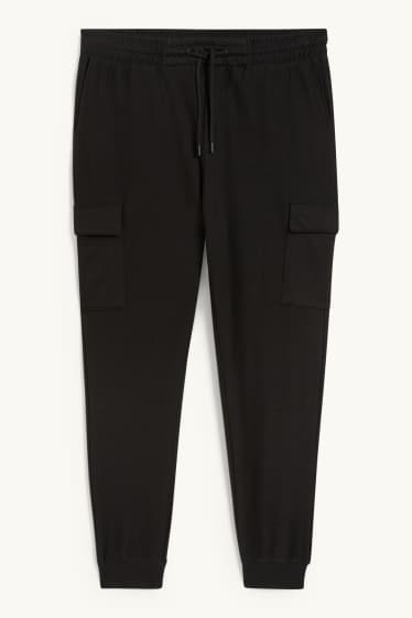 Herren - Cargo-Jogginghose - schwarz