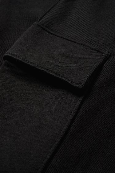 Herren - Cargo-Jogginghose - schwarz