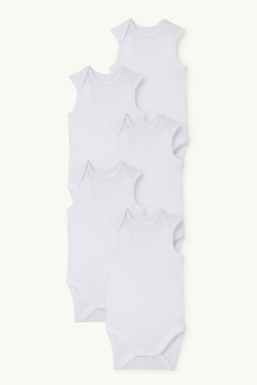 Unisexe - Lot de 5 - body pour bébé - blanc
