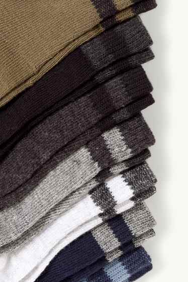 Herren - Multipack 7er - Kurzsocken - khaki