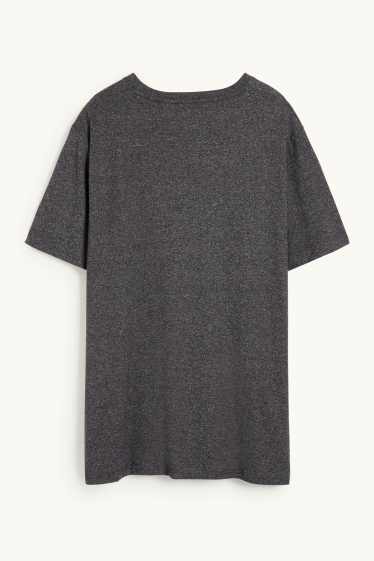 Herren - T-Shirt - schwarz-melange