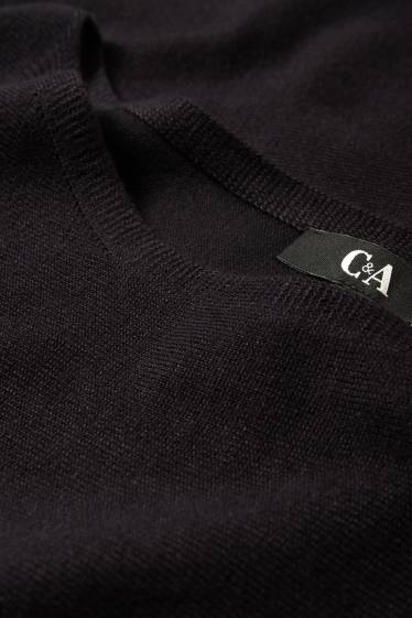 Damen - Feinstrick-Pullover - schwarz