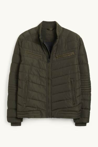 Uomo - Giacca trapuntata - verde scuro