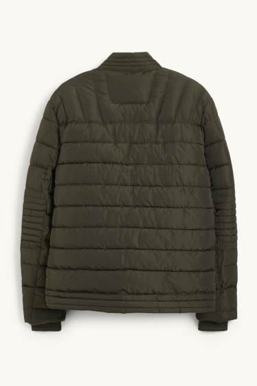 Uomo - Giacca trapuntata - verde scuro