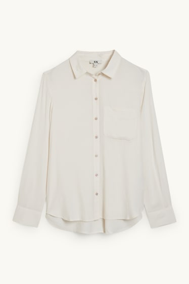 Dames - Blouse - crème wit