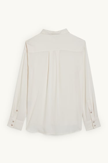 Dames - Blouse - crème wit