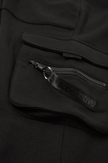 Heren - Cargo-joggingbroek - zwart