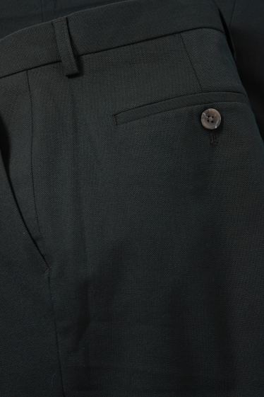 Men - Mix-and-match suit trousers - regular fit - Flex - dark gray