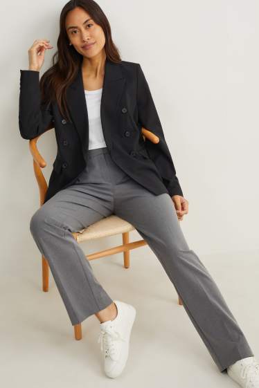 Damen - Business-Blazer - Regular Fit - Mix & Match  - schwarz