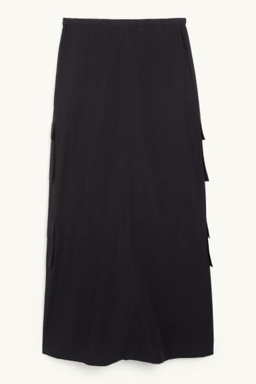 Women - Cargo skirt - black