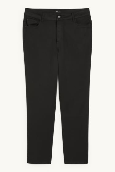 Dona - Straight jeans - high waist - negre