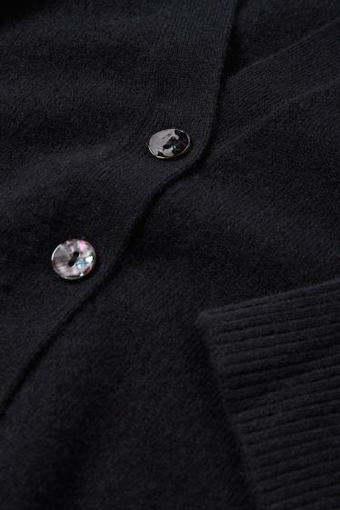Women - Cashmere cardigan - black