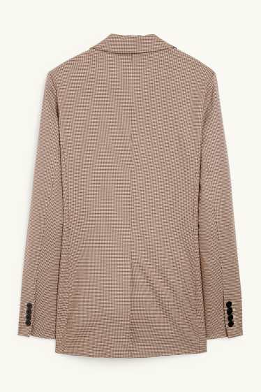 Women - Blazer - regular fit - check - light beige