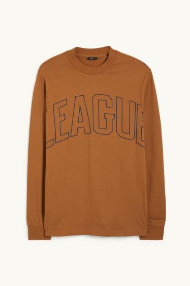 Men - Long sleeve top - havanna