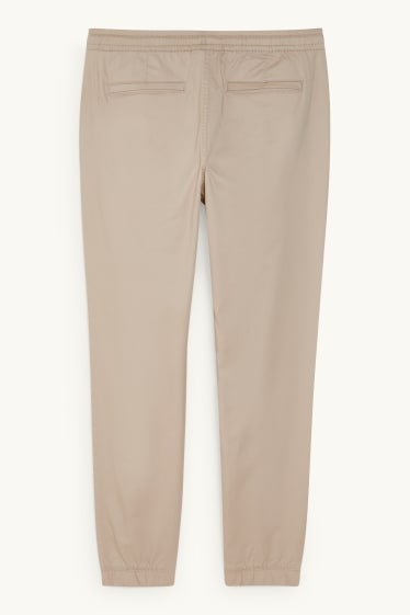 Men - Trousers - slim fit - light beige