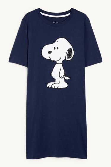 Femmes - Chemise de nuit - Snoopy - bleu foncé