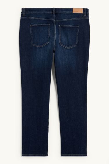 Damen - Straight Jeans - Mid Waist - LYCRA® - jeansblau