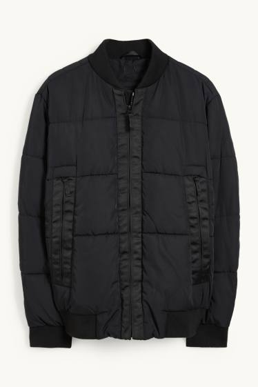Men - Quilted jacket - water-repellent - black