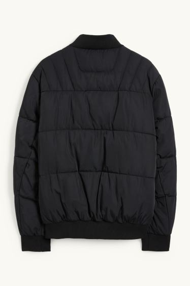 Men - Quilted jacket - water-repellent - black