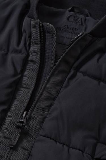 Men - Quilted jacket - water-repellent - black