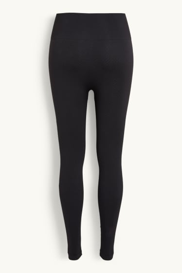 Dames - Legging - naadloos - LYCRA® - zwart