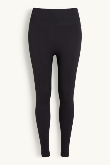Dames - Legging - naadloos - LYCRA® - zwart
