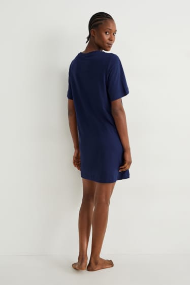 Femmes - Chemise de nuit - Snoopy - bleu foncé