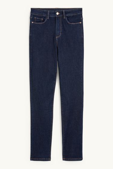 Dames - Slim jeans - high waist - LYCRA® - jeansdonkerblauw