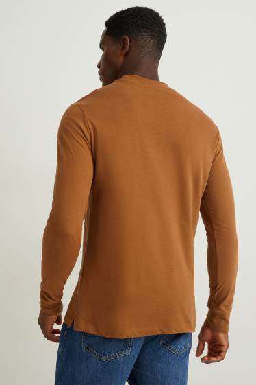 Men - Long sleeve top - havanna