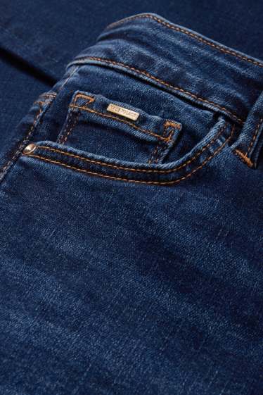 Women - Slim jeans - mid-rise waist - shaping jeans - LYCRA® - blue denim