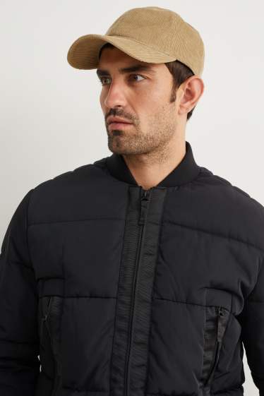 Men - Quilted jacket - water-repellent - black