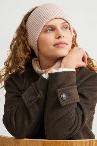 Dona - Cinta per als cabells amb component de caixmir - beix clar