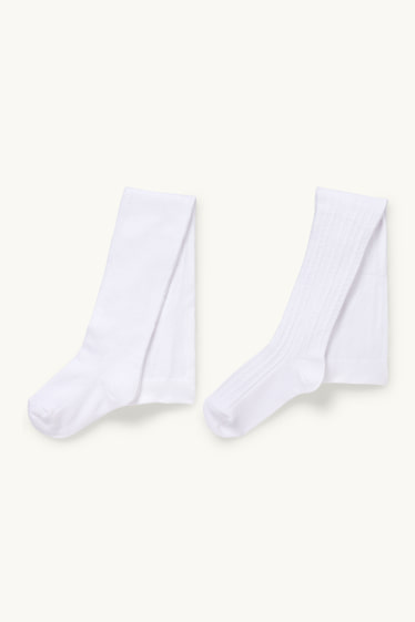 Nadó nena - Paquet de 2 - leotards per a nadó - blanc