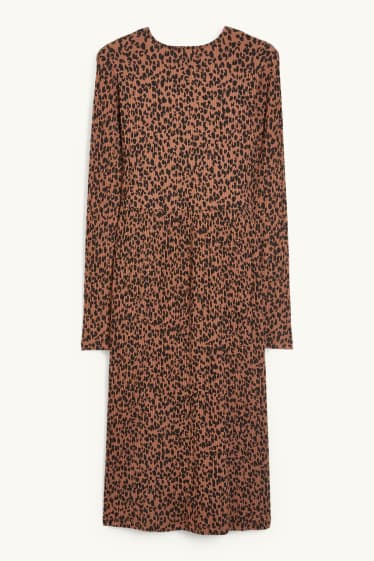 Femmes - Robe d’allaitement - à motif - marron