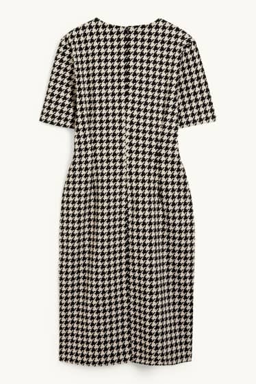 Femmes - Robe étui - à motif - noir / beige