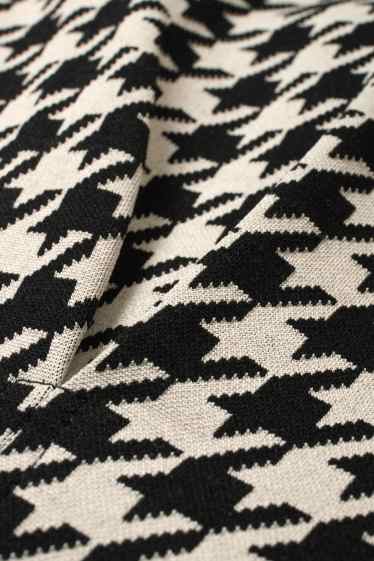 Femmes - Robe étui - à motif - noir / beige