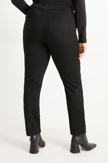 Dona - Straight jeans - high waist - negre