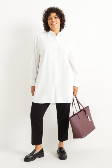 Women - Jersey trousers - regular fit - black