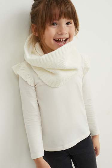 Children Girls - Snood - white