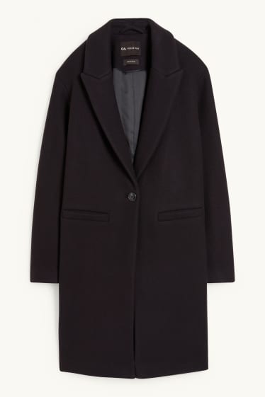 Donna - Cappotto - misto lana - blu scuro
