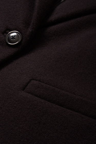 Donna - Cappotto - misto lana - blu scuro