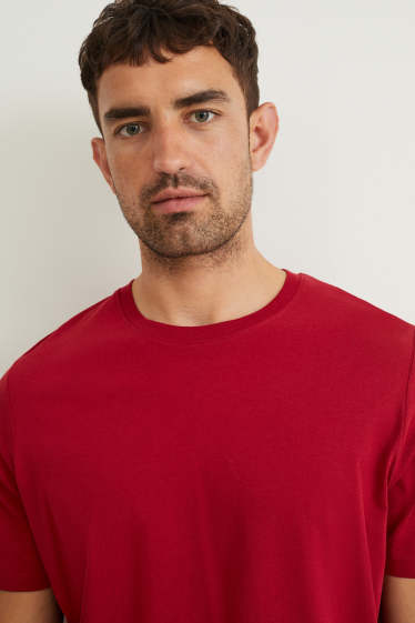 Heren - T-shirt - rood