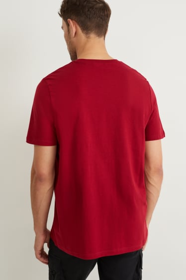 Heren - T-shirt - rood