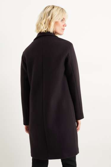 Donna - Cappotto - misto lana - blu scuro