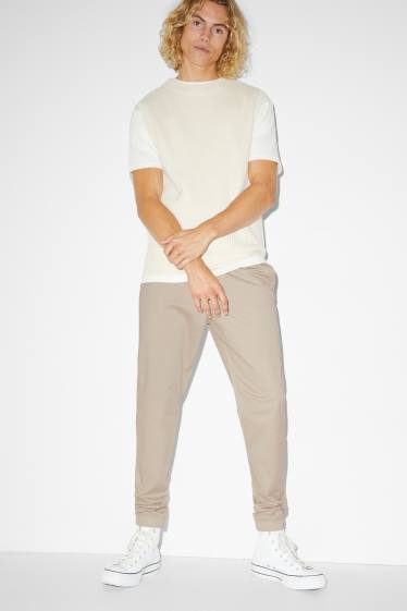 Men - Trousers - slim fit - light beige