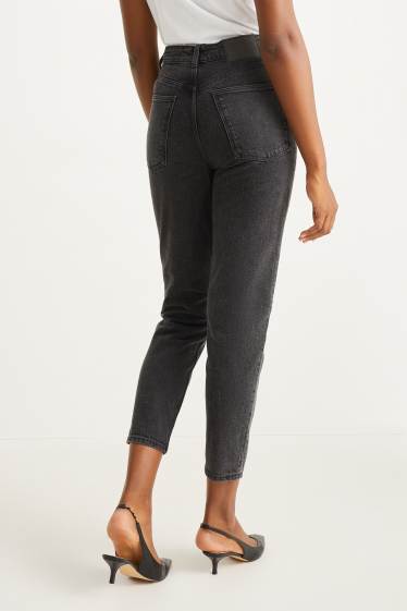 Damen - Mom Jeans - High Waist - LYCRA® - jeansgrau