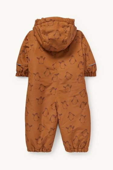 Baby: jongens - Babysneeuwpak met capuchon - bruin