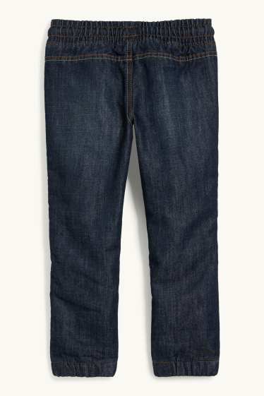 Children Boys - Slim jeans - thermal jeans - denim-dark blue